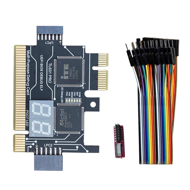 Jadeshay جيدشاي TL631 برو محلل اللوحة الأم بطاقة تشخيص، PCI ميني PCI-E LPC مختبر اللوحة الأم بطاقات تصحيح الأخطاء لأجهزة اللابتوب والكمبيوتر المكتبي - Image 1